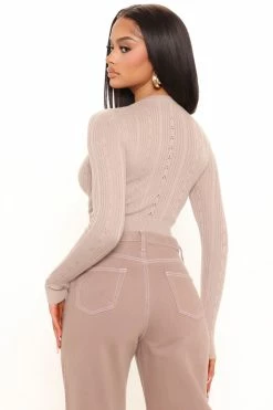 New π Fashion Nova Sweetheart Babe Cropped Cardigan - Taupe π 7 Fashion Nova Sweetheart Babe Cropped Cardigan - Taupe