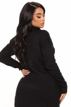 Best deal 👏 Fashion Nova Pullovers By My Side Turtle Neck Sweater - Black 🤩 9 Fashion Nova Pullovers By My Side Turtle Neck Sweater - Black
