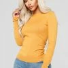 Fashion Nova Doesn't Matter To Me Sweater - Mustard Pullovers