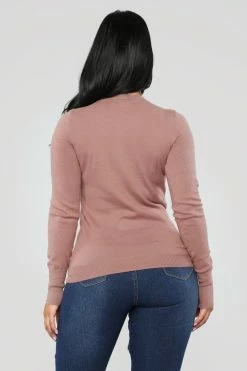 Fashion Nova Doesn't Matter To Me Sweater - Mauve Pullovers