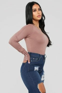 Fashion Nova Doesn't Matter To Me Sweater - Mauve Pullovers