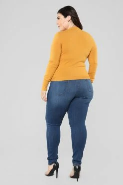 Fashion Nova Doesn't Matter To Me Sweater - Mustard Pullovers