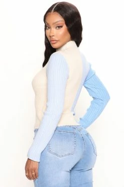 Deals β¨ Fashion Nova Here With You Colorblock Sweater - Blue/combo Pullovers π 5 Fashion Nova Here With You Colorblock Sweater - Blue/combo Pullovers