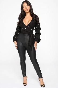 Fashion Nova Sassy But Classy Sweater - Black
