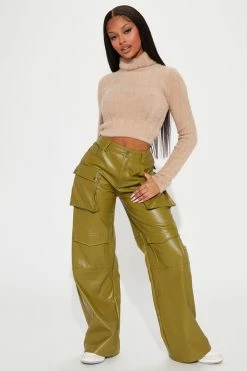 Fashion Nova Sadie Super Soft Turtleneck Sweater - Taupe