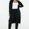 Fashion Nova Cardigans Warms Your Heart Sweater Duster - Black