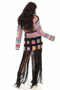 Best Pirce ✔️ Fashion Nova Cardigans Gypsy Queen Crochet Cardigan - Black/combo 🥰 6 Fashion Nova Cardigans Gypsy Queen Crochet Cardigan - Black/combo