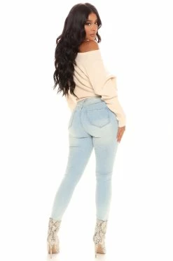 Fashion Nova Lazy Day Dolman Sweater - Taupe Pullovers