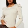 Fashion Nova Pullovers Real Love Sweater - Nude