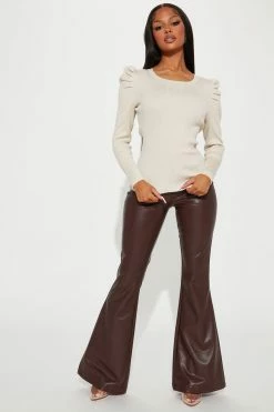 Fashion Nova Pullovers Real Love Sweater - Nude