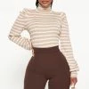Fashion Nova Toxic Touch Turtleneck Sweater - Mocha/combo