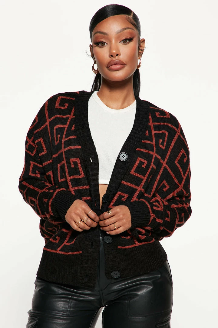 Cheap 👍 Fashion Nova Cardigans In Your Dreams Cardigan - Brown/combo 🎉 1 Fashion Nova Cardigans In Your Dreams Cardigan - Brown/combo