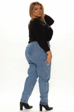 Fashion Nova Fall Fave Twist Sweater - Black