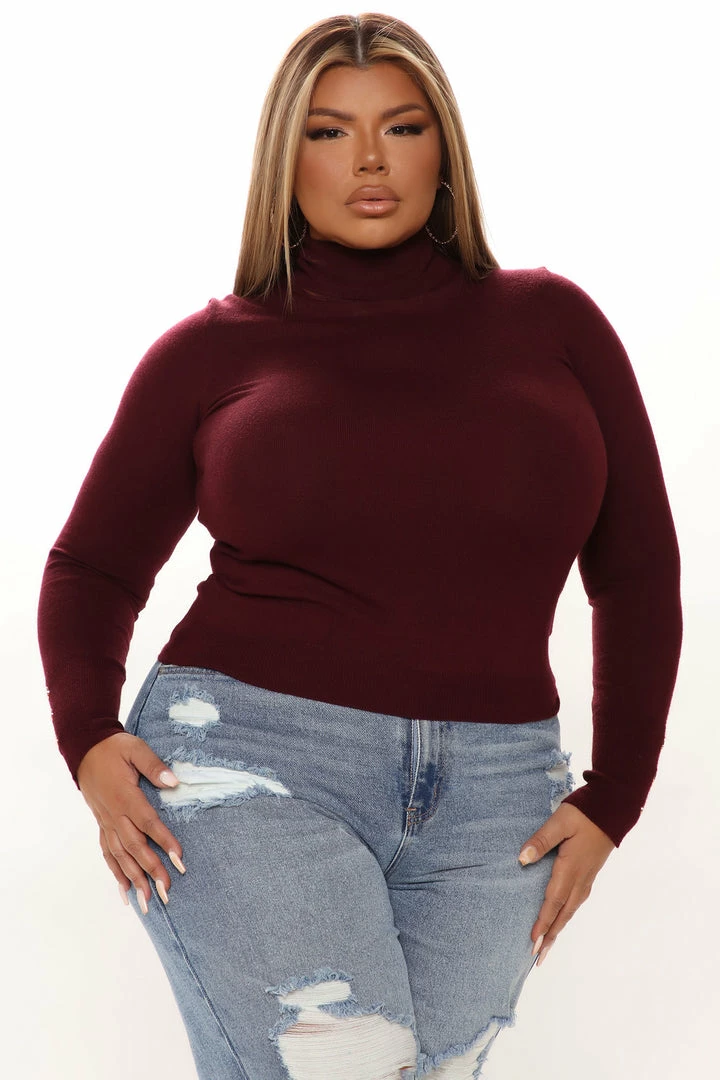 Discount โญ Fashion Nova Meet Me Somewhere Turtle Neck Sweater - Wine Pullovers ๐ 6 Fashion Nova Meet Me Somewhere Turtle Neck Sweater - Wine Pullovers