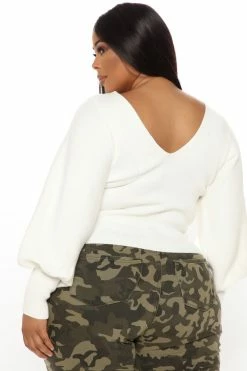 Fashion Nova Pullovers Dream Lover Sweater - White