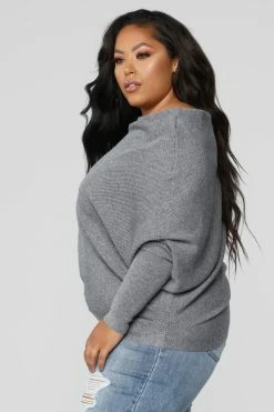 Fashion Nova Karly Sweater - Grey