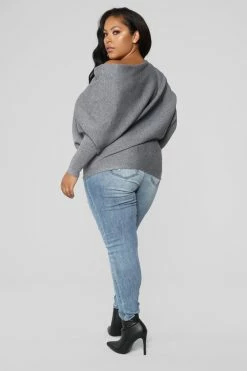 Fashion Nova Karly Sweater - Grey