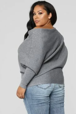 Fashion Nova Karly Sweater - Grey