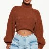 Fashion Nova Feeling The Love Sweater - Brown