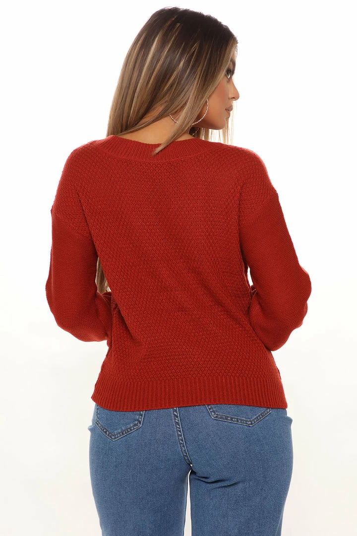 Best reviews of ❤️ Fashion Nova Twisted Stories Sweater - Rust Pullovers 🔔 3 Fashion Nova Twisted Stories Sweater - Rust Pullovers