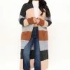 Fashion Nova Cardigans Common Interests Colorblock Cardigan - Black/combo