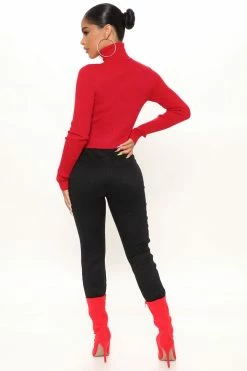 New π― Fashion Nova Pullovers Taylor Crop Turtleneck Sweater - Red π 7 Fashion Nova Pullovers Taylor Crop Turtleneck Sweater - Red