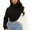 Fashion Nova Cross Roads Turtleneck Sweater - Black/combo
