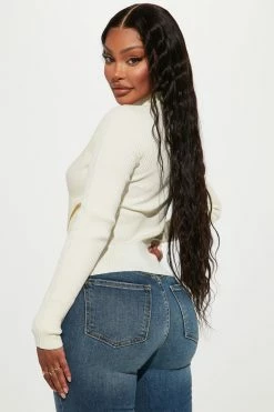 Discount π₯ Fashion Nova Pullovers Turning Looks Criss Cross Mock Neck Sweater - Ivory π 8 Fashion Nova Pullovers Turning Looks Criss Cross Mock Neck Sweater - Ivory