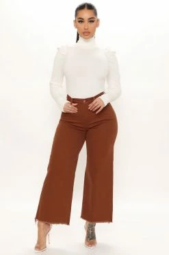 Fashion Nova Pullovers Get On With It Turtleneck Sweater - Ivory