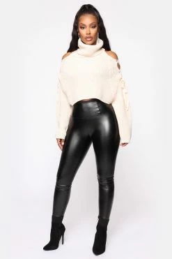 Fashion Nova Mine For The Weekend Sweater - Cream