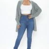 Fashion Nova Cardigans Just Go With It Cardigan - Sage