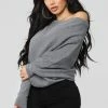 Fashion Nova Karly Sweater - Grey