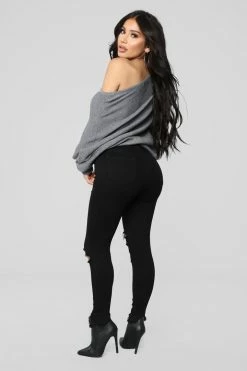 Fashion Nova Karly Sweater - Grey