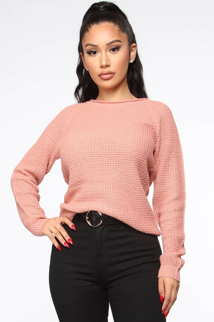 Deals π Fashion Nova Ariana Waffle Sweater - Mauve Pullovers βοΈ 1 Fashion Nova Ariana Waffle Sweater - Mauve Pullovers