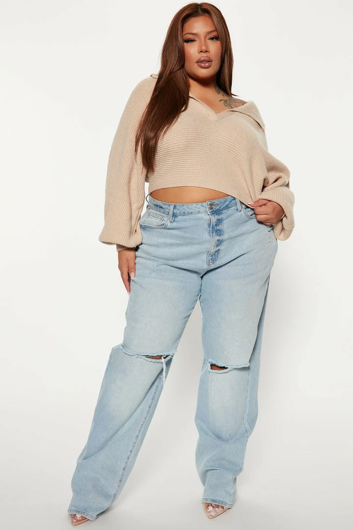 Buy โ๏ธ Fashion Nova Going Steady Sweater - Taupe Pullovers ๐ 6 Fashion Nova Going Steady Sweater - Taupe Pullovers