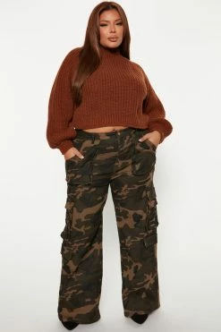 Fashion Nova Feeling The Love Sweater - Brown