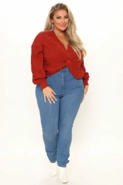 Best reviews of ❤️ Fashion Nova Twisted Stories Sweater - Rust Pullovers 🔔 13 Fashion Nova Twisted Stories Sweater - Rust Pullovers