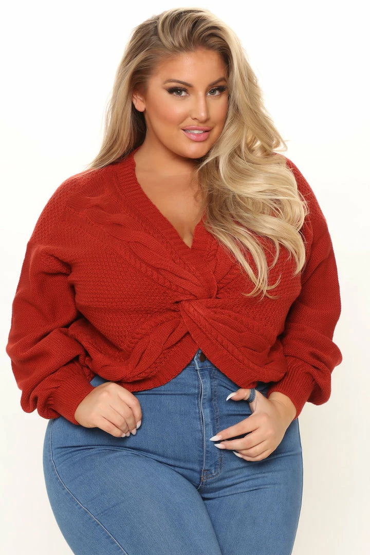 Best reviews of ❤️ Fashion Nova Twisted Stories Sweater - Rust Pullovers 🔔 5 Fashion Nova Twisted Stories Sweater - Rust Pullovers