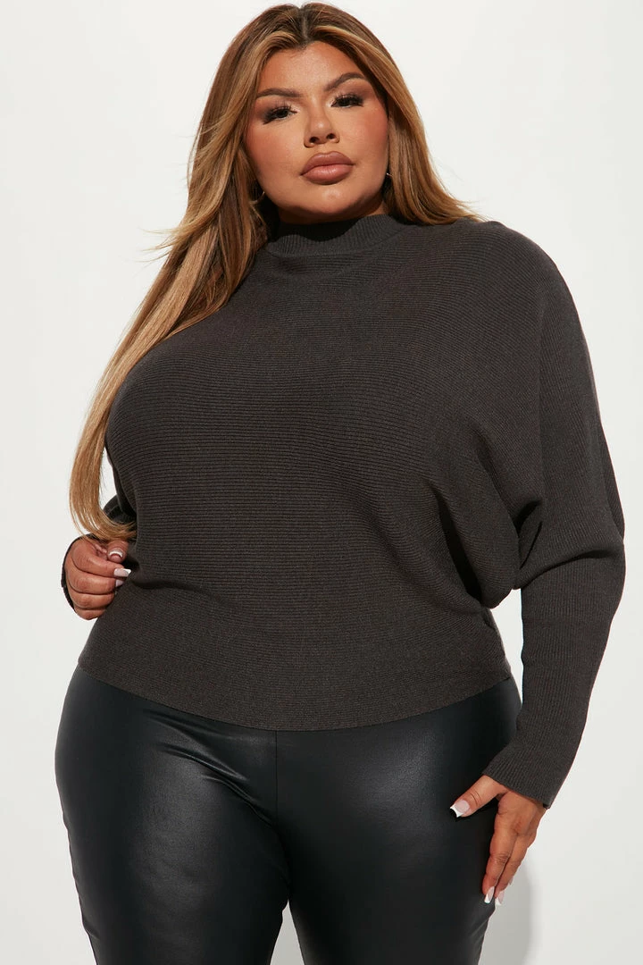 Top 10 ✨ Fashion Nova Pullovers See You Soon Oversize Sweater - Charcoal ✨ 4 Fashion Nova Pullovers See You Soon Oversize Sweater - Charcoal