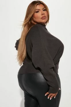 Top 10 ✨ Fashion Nova Pullovers See You Soon Oversize Sweater - Charcoal ✨ 11 Fashion Nova Pullovers See You Soon Oversize Sweater - Charcoal