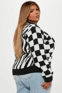 Promo 👍 Fashion Nova Cut To The Chase Cardigan - Black/combo 🔥 11 Fashion Nova Cut To The Chase Cardigan - Black/combo