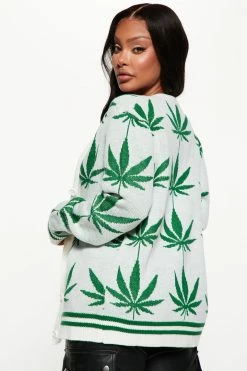 Fashion Nova Puff Puff Pass Cardigan - White/combo
