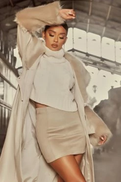 Fashion Nova Finders Keepers Cable Knit Sweater - Cream