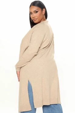 Fashion Nova Late Afternoon Cardigan - Taupe Cardigans