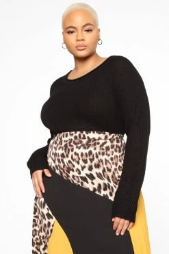 New π Fashion Nova Ariana Waffle Sweater - Black Pullovers π 15 Fashion Nova Ariana Waffle Sweater - Black Pullovers