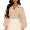 Fashion Nova Going Steady Sweater - Taupe Pullovers