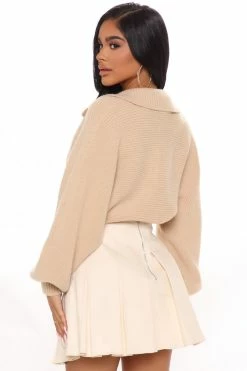 Buy โ๏ธ Fashion Nova Going Steady Sweater - Taupe Pullovers ๐ 9 Fashion Nova Going Steady Sweater - Taupe Pullovers