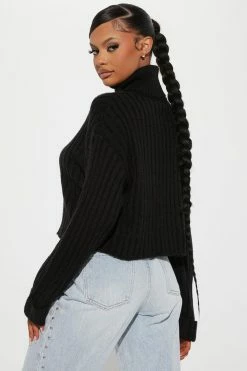 Hot Sale β€οΈ Fashion Nova Kitten Soft Rib Turtleneck Sweater - Black Pullovers π₯ 8 Fashion Nova Kitten Soft Rib Turtleneck Sweater - Black Pullovers