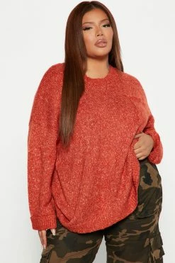 Deals ๐ Fashion Nova Pullovers Be My Sweetie Oversized Sweater - Rust ๐ฅ 10 Fashion Nova Pullovers Be My Sweetie Oversized Sweater - Rust