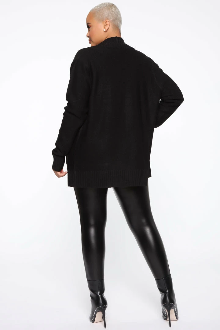 Fashion Nova Cardigans Moments After Cardigan - Black